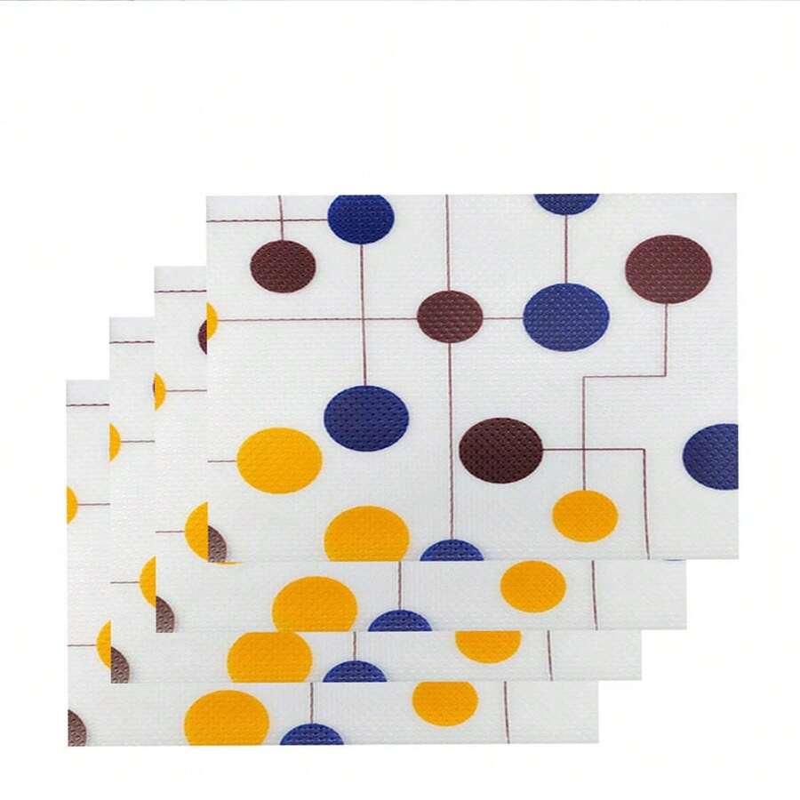 4/6/8pcs Multi-Functional Anti-Moisture Mats, Fridge Liners, Drawer Liners, Cabinet Liners, Waterproof, Anti-Dust, Trimmable, Suitable For Fridge, Cabinets, Drawers That Are Often Damp And Hard To Clean