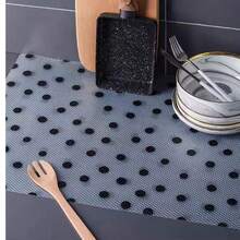 4/6/8pcs Multi-Functional Anti-Moisture Mats, Fridge Liners, Drawer Liners, Cabinet Liners, Waterproof, Anti-Dust, Trimmable, Suitable For Fridge, Cabinets, Drawers That Are Often Damp And Hard To Clean - Colorful Dots and Black Dots - View 12