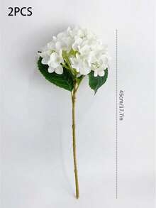 1/2/4pcs Artificial Hydrangea Bouquets, DIY Birthday Party Decorations, Wedding Flower Baskets, Bridal Bouquets, Home Decorations, Dining Rooms, Bedrooms, Windowsills, Vase Decorations, Outdoor Gardens, Back To School, Mother's Day, Easter, Room Decorations, Center Table Decorations, Wedding Decorations, Spring Decorations, Bathroom Decorations, Gifts For Women, Housewarming Decorations - White - View 8