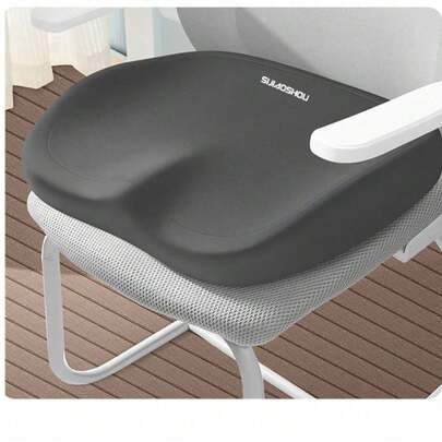 1pc New Thick Memory Foam Seat Cushion, Provides Comfortable Support For Waist And Buttocks, Suitable For Office Workers And Students Who Sit For Long Periods. Home Decor, Bedroom Decor, Room Decor, Decorative Home Accessories, Living Room Decor, Chair, Office Chair, Chair Pad, Seat Cushion, Back To School, Study Supplies, Chair Pillow, Lumbar Pillow, Gaming Chair