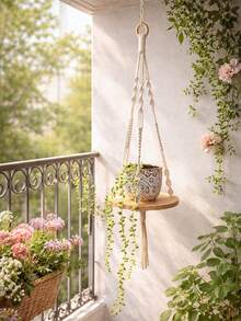 1 chiếc giá treo chậu cây phong cách Bohemian, giá đỡ cây nổi kiểu Bohemian, giá treo cây macrame, trang trí tường phong cách Bohemian, trang trí nhà tối giản, trang trí phòng ngủ và phòng khách phong cách Bohemian, giá đỡ cây nổi mộc mạc, nến và đồ trang trí nhỏ, trang trí nhà bếp mộc mạc, trang trí phòng tắm phong cách Bohemian, kệ macrame tông màu trung tính phù hợp cho trang trí nhà cửa và sự kiện. - Nhiều màu - Xem 2