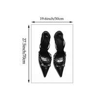 1/3幅 时尚别致墙画 Y2K 印花帆布画 亲吻嘴唇海报 黑白美学少女风装饰 适用于卧室、客厅或宿舍装饰 送给她的礼物 无框 - 彩色 - 查看 18