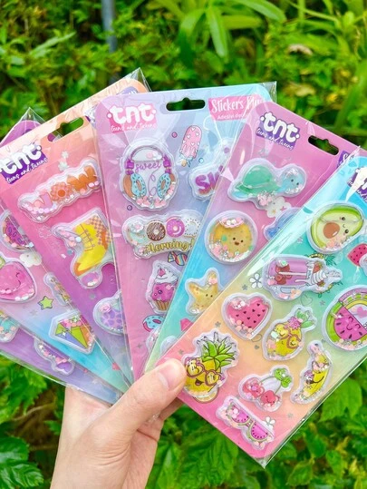 3D Dinosaur Crystal Stickers, Fun Shimmering Candy Stickers Suitable For Water Bottles, Refrigerators, Phone Cases, Notebooks, DIY Crafts, Rewards, Etc.