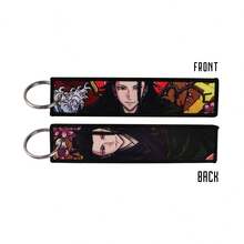 Jujutsu Kaisen 1件装 宿傩、五条悟、夏油、塚海、悠仁、峠呼世子 卡通动漫周边编织标签钥匙扣挂件，办公证件夹，手机挂饰，汽车钥匙链，背包装饰，包包配件，学生开学季礼物 - 多色 - 查看 19