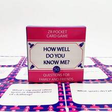 50道亲友卡牌游戏问答题，经济实惠的礼物，英文版，家居玩具及游戏，趣味派对玩具 - 彩色 - 查看 4