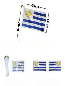 5/10/20pcs 21*14cm Puerto Rico Mexico Handheld Small Flags, 2026 World Cup National Team Cheering Hand Flags, Football Fan Stadium Support Banners, Vuvuzela Accessories, Father's Day Gift, July 4th Independence Day Decor, Wedding Graduation Bachelor Party Decoration, Indoor Home Room Soft Decor, Outdoor Yard Garden Scene Decoration - A - View 30