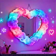1pc DIY Thunder Cloud LED Light (Single Pack), USB Powered Wall-Mounted Giant Cloud Lamp - Made Of ABS Resin, Adjustable Brightness - Colorful Atmosphere Night Light, Ideal For Gaming Room And Party (Includes Light Source) - Popular Christmas Gift, Suitable For Office, Bedroom, Hotel, Party And Restaurant Holiday Decoration - Multicolor - View 7