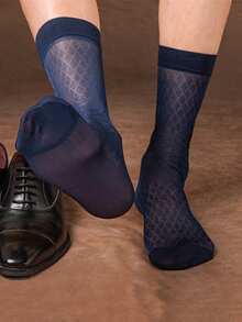 1 Đôi tất ống lưới cỡ lớn - Chất liệu pha nylon trong suốt, siêu mỏng, thoáng khí, phù hợp cho công sở và thường ngày, thoải mái khi đứng lâu/thời tiết mát mẻ, kiểu tất độc đáo cho công việc và sử dụng hàng ngày (Giặt tay/Giặt khô) - Nhiều màu - Xem 5