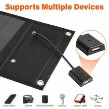 Folding Solar Panel Charger With USB Output For Fast Charging Phones, Cameras, Camping, Hiking - View 2