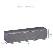 Allure - Joyero de piel - Elegante caja de regalo con interior de piel - Colección opulenta - Caja de pulsera - Charcol/Gris - Gris antracita - Ver 5