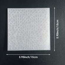 Bìa hồ sơ dập nổi 2D, khuôn dập nổi thủ công DIY cho sổ kế hoạch, họa tiết lá cọ, trái tim, vân gỗ, chấm bi, bàn cờ, khảm, bánh răng, đồng hồ, cây cối, trang trí nền cho album ảnh. - 2D dương tính - Xem 14