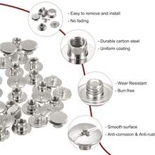 SinHo Screw Metal Phillip-Head Binding Screws Post Nail Rivet Stud Screw Rivets For DIY Leather Belt Bag Craft Bookbinding - Silver - View 2