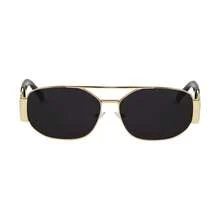 1pc Women Fashion Glasses ,Retro Rectangle Fashion Glasses For Men ,Y2K,Summer Beach Glasses, 90s Small Narrow Square Glasses,Mother's Day ,Christmas Gift,Driving Traveling Photography Parties Daily Life Decoration Work Glasses CK2322 - CK0009-001 - 查看 4