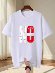 Nuevos artículos populares de 2026: Camiseta de hombre de talla grande, 100% algodón, estampado "NO LIMITS", camiseta de verano casual y cómoda, top unisex con diseño de moda, ropa de talla grande. - gris - Ver 7