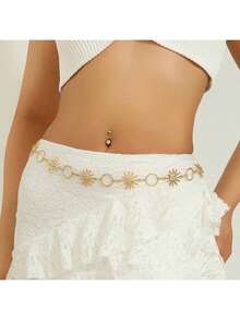 Zinc Alloy Sun Boho Waist Chain - Sunbeam Aperture - View 5