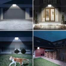 Đèn an ninh năng lượng mặt trời 400 LED, 3 chế độ chiếu sáng, đèn tường ngoài trời có điều khiển từ xa, đèn đường năng lượng mặt trời độ sáng cao (chống nước IP65), dễ lắp đặt, thích hợp cho sân, hàng rào, lối đi, tường, nhà để xe, ban công. - 400 đèn LED - Xem 8