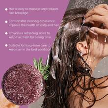 60克天然迷迭香洗发皂 - 滋养秀发，固体型 - 紫色 - 查看 2