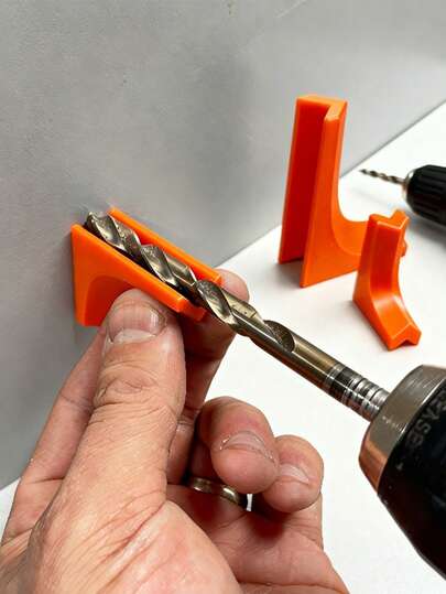 3pcs Drilling Guide Rail | Vertical Square Positioning Artifact With V-Groove Fitting Design | More Wear-Resistant And Durable Than Circular Guide Rail, Plastic Material, No Battery Required