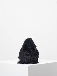 大容量女士手拿包，适合派对、聚会、约会、舞会等场合 - 黑色 - 查看 5