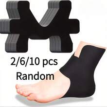 2/6/10pcs Pre-Cut Ankle Joint Support Sports Muscle Tape, Ankle Wrap, Asymmetric Elastic Muscle Tape - Multicolor - View 6