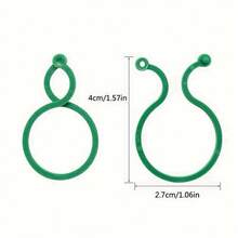 100pcs Garden Plant Support Set: Trellis Clips, Vine Grower, Jute Rope, Ties, Tomato Vine Fixers, Multi-Function Plant Climbing Rack - 100 Pcs - View 2