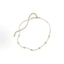 CHANEL Solid Color Design Metal Gold Necklace For Women, Gold. - 查看 5