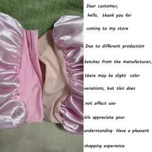 1 pieza Diadema elástica con 26 letras a rayas, gorro de dormir de satén suave para mujer, gorro de ducha suave y elástico, gorro de dormir ajustable para damas, adecuado para el cabello - Rosa - Ver 10