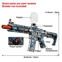 Unilabo M4A1 Electric Toy Gun Set, High Precision Shooting Toy, Rechargeable And Reusable, Perfect Outdoor Party Game And Gift For Boys, Birthday/Holiday Present (Excluding Bullets) - Multicolor - View 19