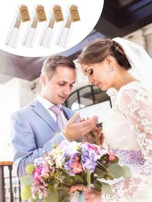 15/12/5/4件套折叠纸扇流苏婚礼宾客回礼套装；新娘送礼会回礼、婚礼仪式手扇、婚礼宴会装饰、伴娘拍照道具、婚礼摄影配件、新娘婚礼扇、婚礼迎宾签到礼品、单身派对回礼、睡衣派对小礼物 - 白色 - 查看 8