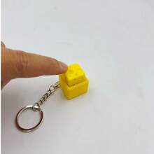 超萌减压芝士机械键盘钥匙扣，办公减压键盘挂件，青少年减压挂件，送朋友，轻松减压 - 彩色 - 查看 10