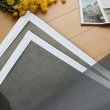 DIY Self-Adhesive Anti-Mosquito Mesh Screen For Kitchen, Bedroom, All Seasons, Breathable Insect-Proof Window Net With Gray Mesh And White Trim - Gray Mesh White Edge Screen - View 5