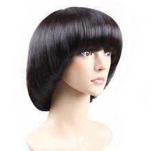 Svamphuvudperuk med innerknappar Popo-huvud Modeperuk - Multifärgad - Visa 2