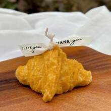 9厘米/3.54英寸手工大豆蜡面包造型香氛蜡烛，适用于情人节、家居装饰、派对、餐桌装饰、节日礼物、晚餐、宴会/派对、放松/冥想、氛围照明、女士礼物、情人节礼物。注意：由于光线和显示器差异，实际产品和包装可能存在轻微色差。 - 多色 - 查看 5