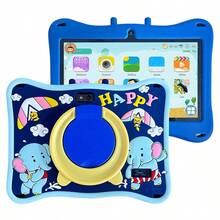 Máy tính bảng trẻ em 7 inch, RAM 4GB + ROM 64GB / Bộ xử lý 4 nhân 1.3GHz / Android 13 MTK8321 / Màn hình IPS độ phân giải cao 1280x800 / Camera 2MP+5MP / Pin dung lượng lớn 4000mAh / Hỗ trợ WiFi, trò chơi giáo dục và kiểm soát của phụ huynh / Sử dụng nhựa ABS + Silicone BDF X1 (Bao gồm: Hộp đựng/Cáp dữ liệu/Sách hướng dẫn/OTG/Kim chọc thẻ) - Nhiều màu - Xem 13