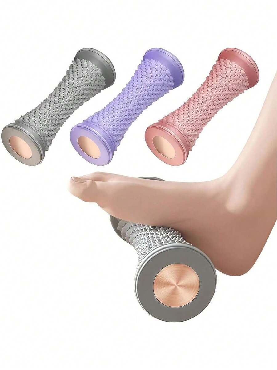 1pc Massage Roller | Deep Tissue Massage, Rough Surface, Medium Hardness, Manual Operation, Suitable For Yoga And Fitness Enthusiasts, Home Fitness Experience, Yoga Enhancer, Fashionable Design, Durable Structure, Plastic Material
