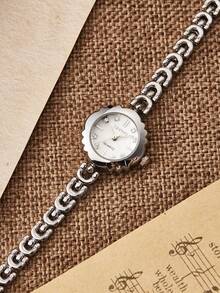 LIANDU Women's Fashion Quartz Watch, Stylish & Multifunctional, Compact & Elegant Design, Suitable For Daily Wear, Birthday Gift, Back To School, Thanksgiving, Romantic Occasions, Perfect Gift - Silver - View 6