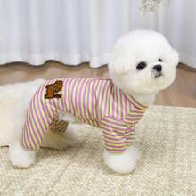 4-Leg Pet Clothes, Spring/Summer Outfit, Cat Apparel, Small Animal Costume, 4-Leg Loungewear - Purple - View 9