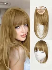 人造刘海假发，可爱刘海，自然逼真假刘海，发夹，发爪，发卡，发卡，发饰，接发，假发片，头部饰品，发夹 - 彩色 - 查看 16