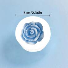 3D康乃馨玫瑰硅胶模具 - 层叠花瓣设计，适用于珠宝制作、蜡烛制作、树脂工艺品、手工皂、家居装饰 - 不粘耐用硅胶材质 - 生日、情人节、婚礼、母亲节的完美礼物，是手工和DIY爱好者的理想之选 - A-白色 - 查看 6