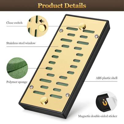 1pc Advanced Cigar Humidifier Box With Sliding Switch For Free Adjustment, Ideal Cigar Accessory