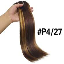 Clip In Hair Extensions Real Human Hair Straight Clip Ins Remy Human Hair Invisible Natural Straight Seamless Clip On Human Hair - Multicolor - View 26