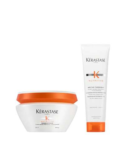 Kérastase [Bundle] Nutritive Masquintense Hair Mask 200 Ml + Nectar Thermique Heat Protecting Cream 150 Ml