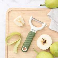 Bộ 1/2 dụng cụ gọt vỏ nhà bếp, lưỡi sắc bén giúp gọt vỏ rau củ quả dễ dàng, phù hợp với nhiều loại nông sản, dụng cụ nhà bếp thiết yếu. - Nhiều màu - Xem 1