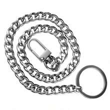 Wallet Chain Pocket Keychain Belt Metal Jeans Pants Chain With Lobster Clasps And Keyring For Men Women Keys Loop Purse Handbag - Multicolor - View 8