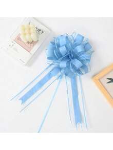 10 pièces Décorations de nœud papillon pour voiture de mariage, rubans d'emballage cadeau, rose/blanc/rouge pour porte de voiture de mariage, rubans de décoration de mariage, rubans de décoration d'escalier, décorations de poignée, nœud papillon décoratif pour cadeau de mariage, convient pour la décoration de table et de chaise de mariage, l'emballage de cadeaux, la décoration de bouquet, la célébration d'anniversaire - Multicolore - Voir 15