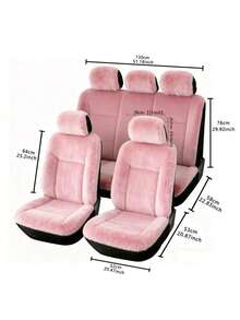 5-Seat Universal Polar Fleece Car Seat Covers - Plush Seat Covers - View 9