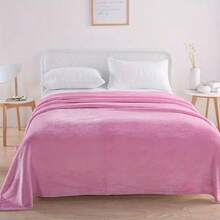 Microfiber Blanket For Standard Double Bed, Soft, Warm, Premium Winter Style - Màu hồng gỉ - Xem 4