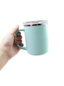 1 chiếc, cốc du lịch bằng thép không gỉ 480ml có tay cầm, lớp vỏ trong bằng nhựa PP 304, nắp bấm. - Nhiều màu - Xem 6