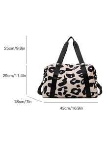 Large Capacity Women's Fashion Handbag Tote Travel Bag, Fits Luggage Handle, Gym Sports Bag - Multicolor - View 6