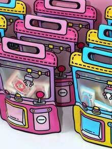 10pcs Cute Doll Design Gift Bags, Zipper Closure Plastic Snack Bag Suitable For Birthday, Party, Holidays - Daily/Party/Festival Use - View 2